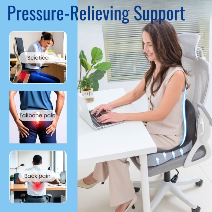 Breathable Posture-Perfect Seat Cushion - Image 2