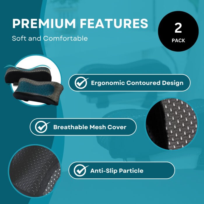 Ergonomic Memory Foam Armrest Cushion - Image 2
