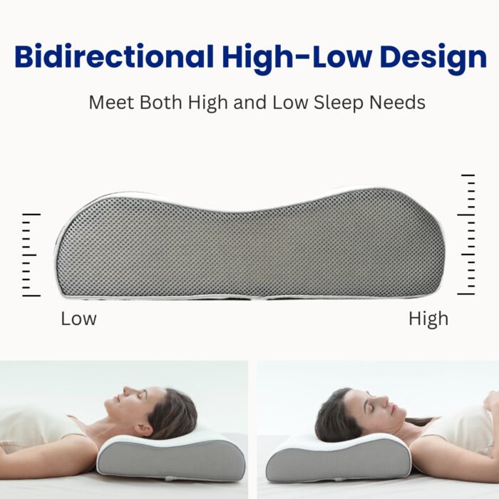 Dual-Height Memory Foam Contour Pillow - Image 6