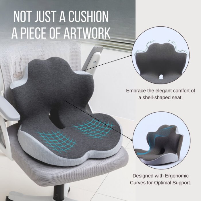 Ergonomic Shell-Shaped Seat Cushion - Image 6