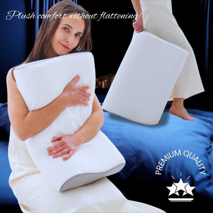 Dual-Height Memory Foam Contour Pillow - Image 2